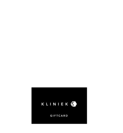 Kliniek3 Giftcard | Inwisselbaar voor producten uit onze webshop